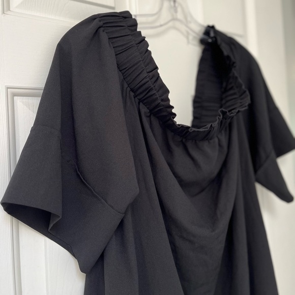 Rachel Roy Off-Shoulder Black Dress 1X - Picture 4 of 14